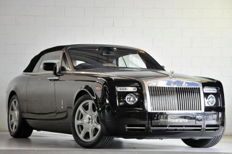 Black RR Phantom Convertible